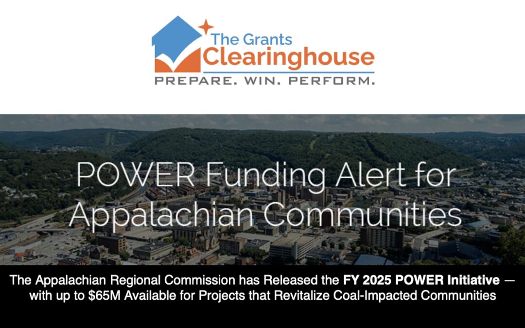 POWER Funding Alert for Appalachian Communities
